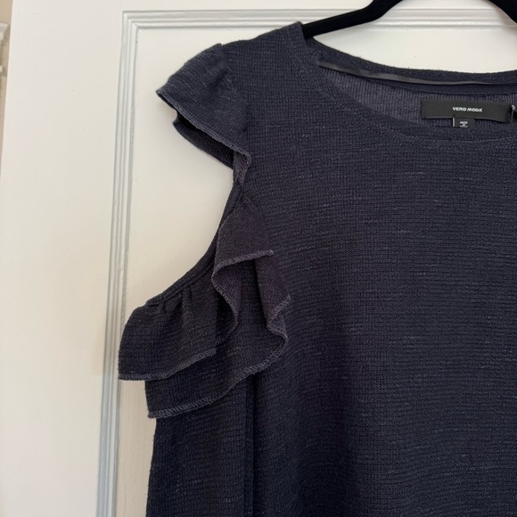 Vero Moda Dark Navy Blue Knit Top - Picture 2 of 4